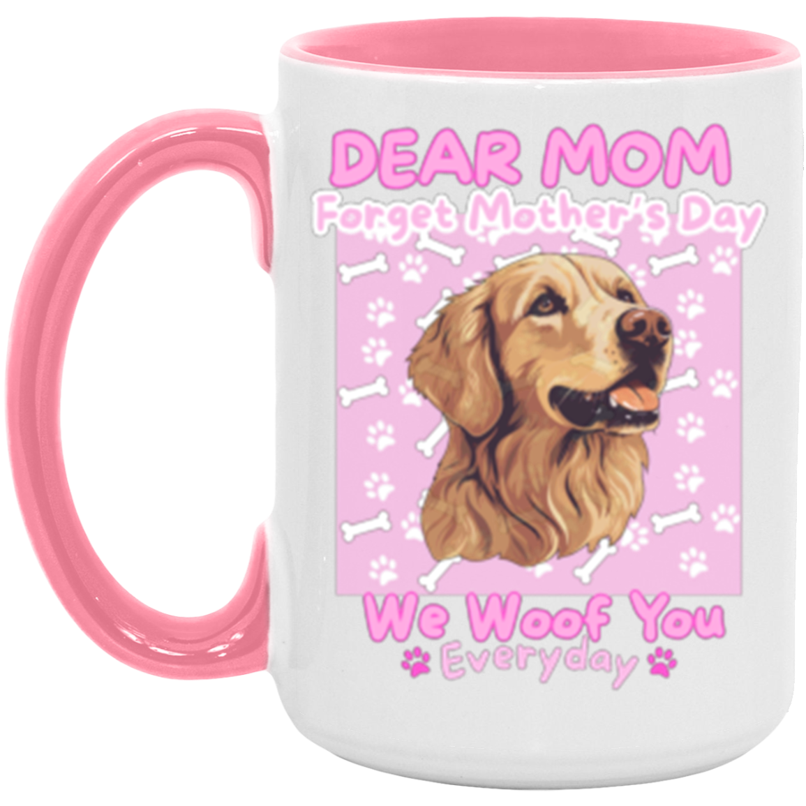 Golden Retriever Dog Mug 15oz, for Mom