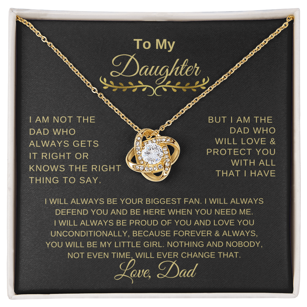 Love Knot, To my Daughter, gift for my Daughter Love Dad