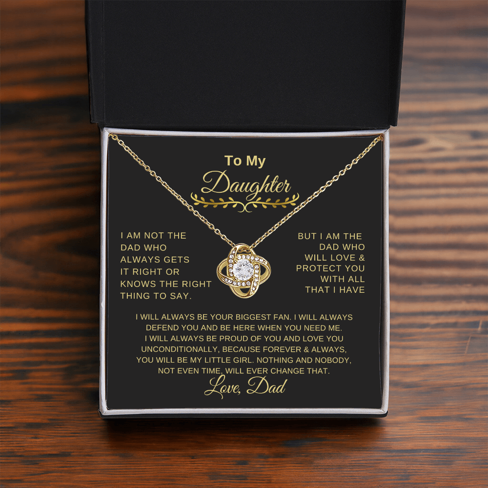 Love Knot, To my Daughter, gift for my Daughter Love Dad