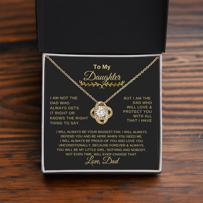 Love Knot, To my Daughter, gift for my Daughter Love Dad