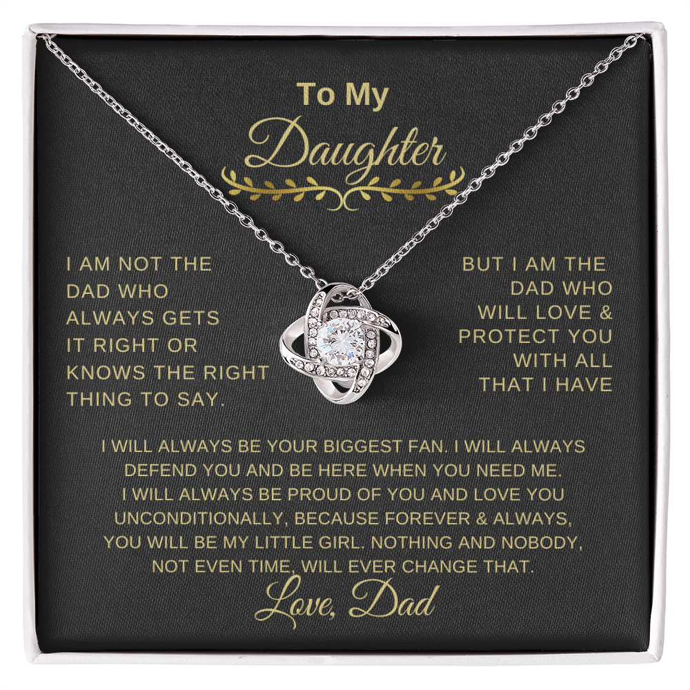 Love Knot, To my Daughter, gift for my Daughter Love Dad