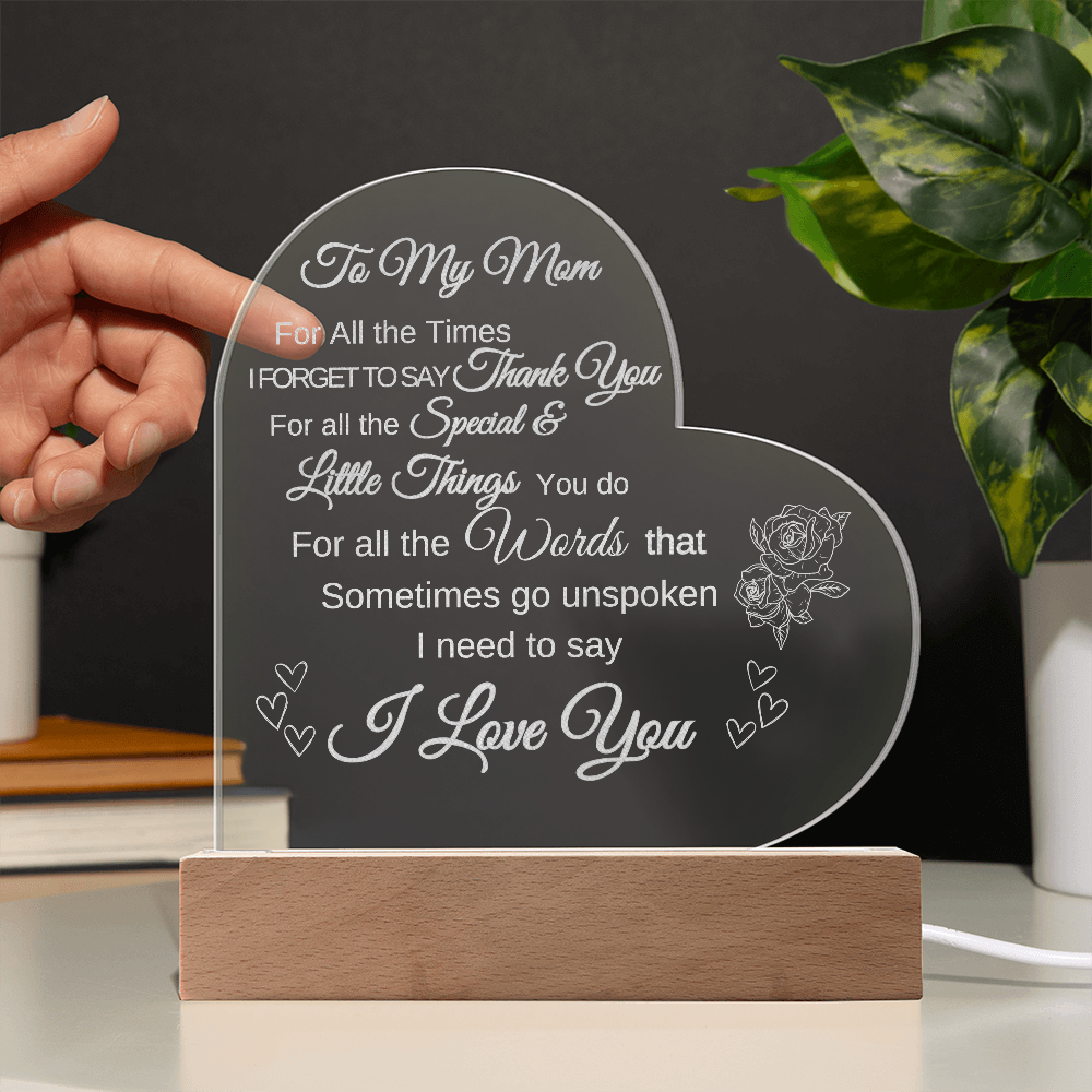 For MOM Heart Plaque