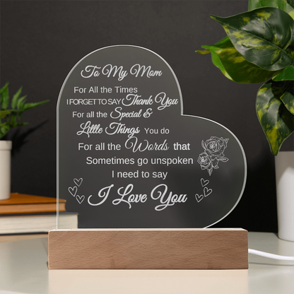 For MOM Heart Plaque