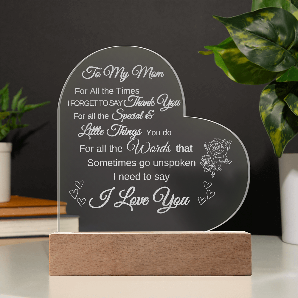 For MOM Heart Plaque