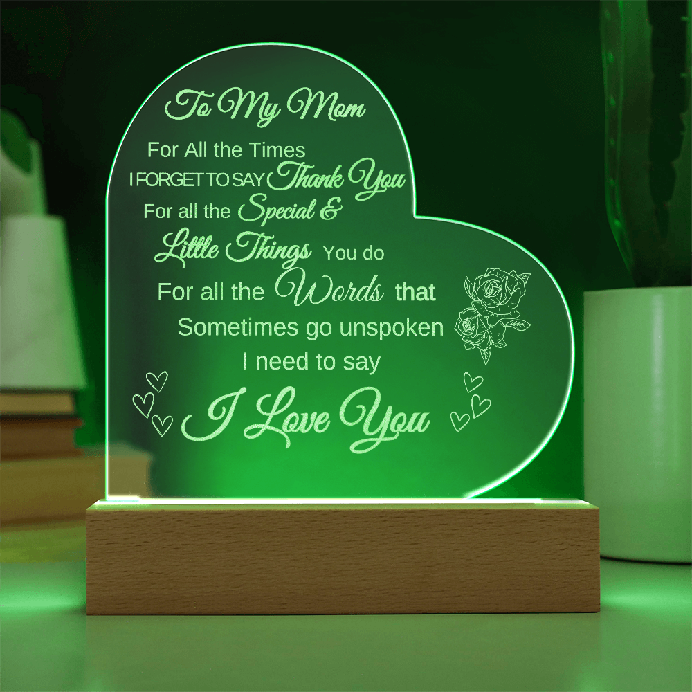 For MOM Heart Plaque