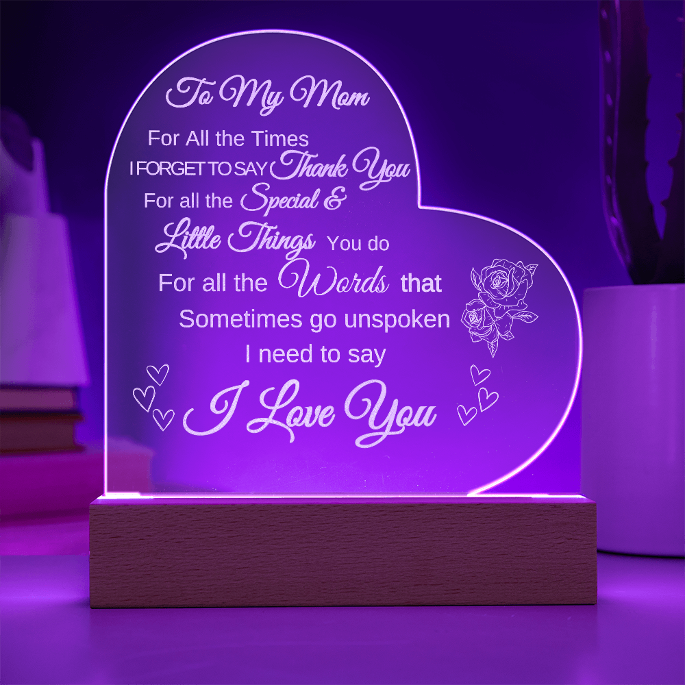 For MOM Heart Plaque