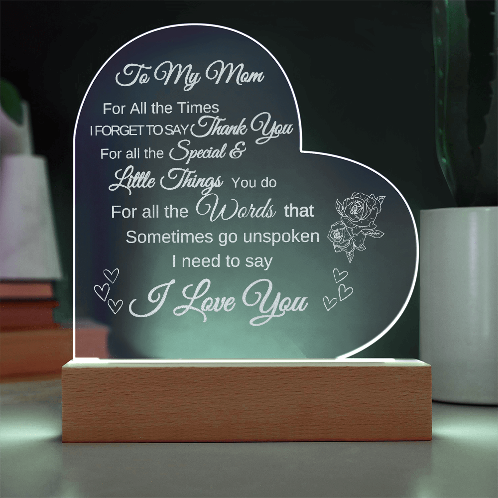 For MOM Heart Plaque