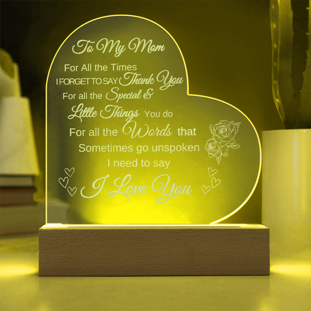 For MOM Heart Plaque