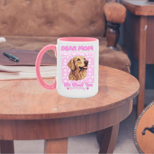Golden Retriever Dog Mug 15oz, for Mom