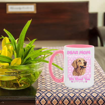 Golden Retriever Dog Mug 15oz, for Mom